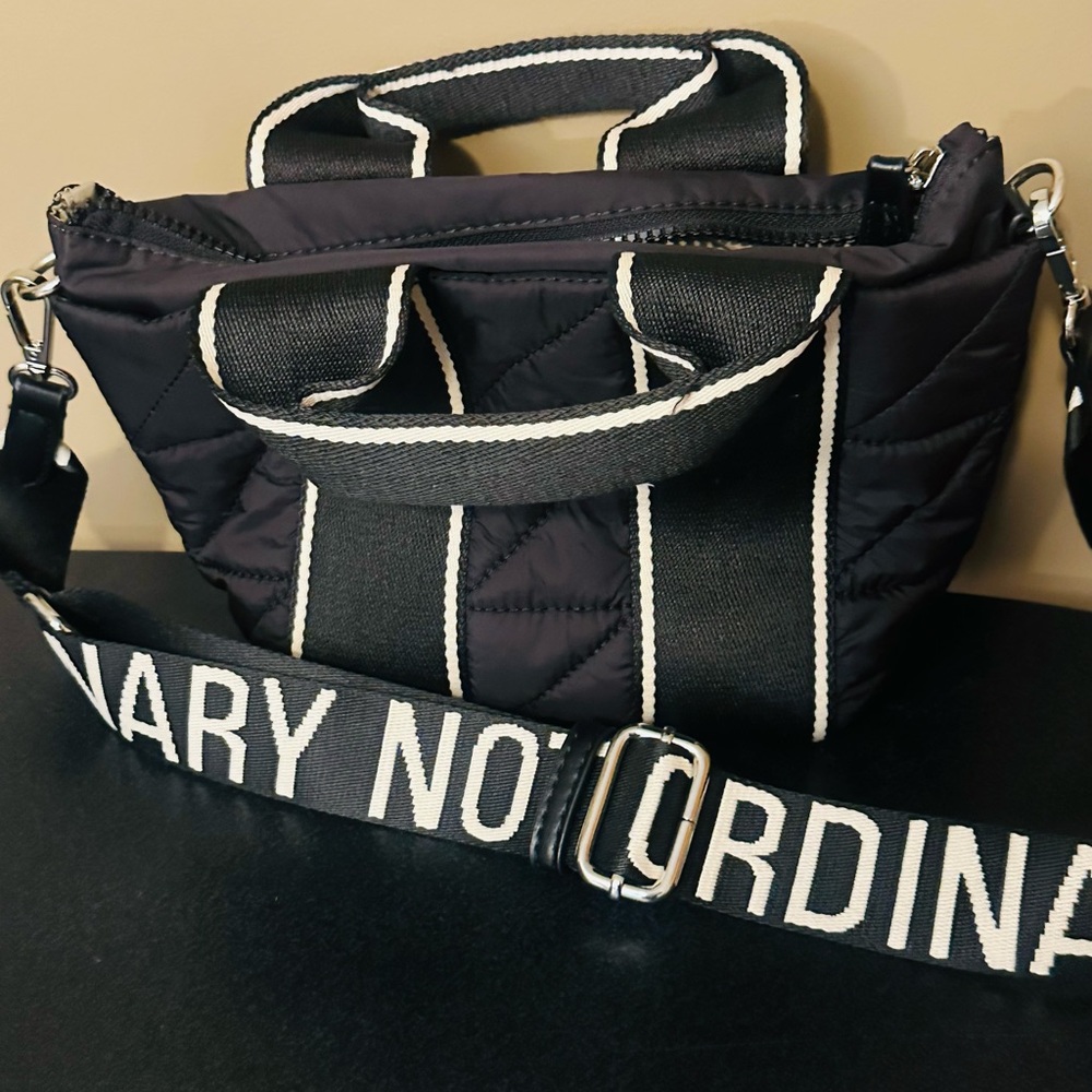 Mini Black Duffle Handbag